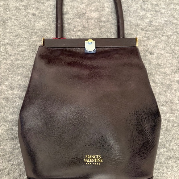 Frances Valentine Delphine Napalac Lady Bag – Black Patent Leather – NWT – Rare - Picture 13 of 13